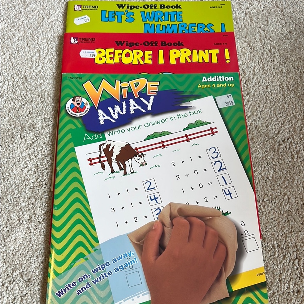 New Wipe-Off Book Set for Preschool and Kindergarten